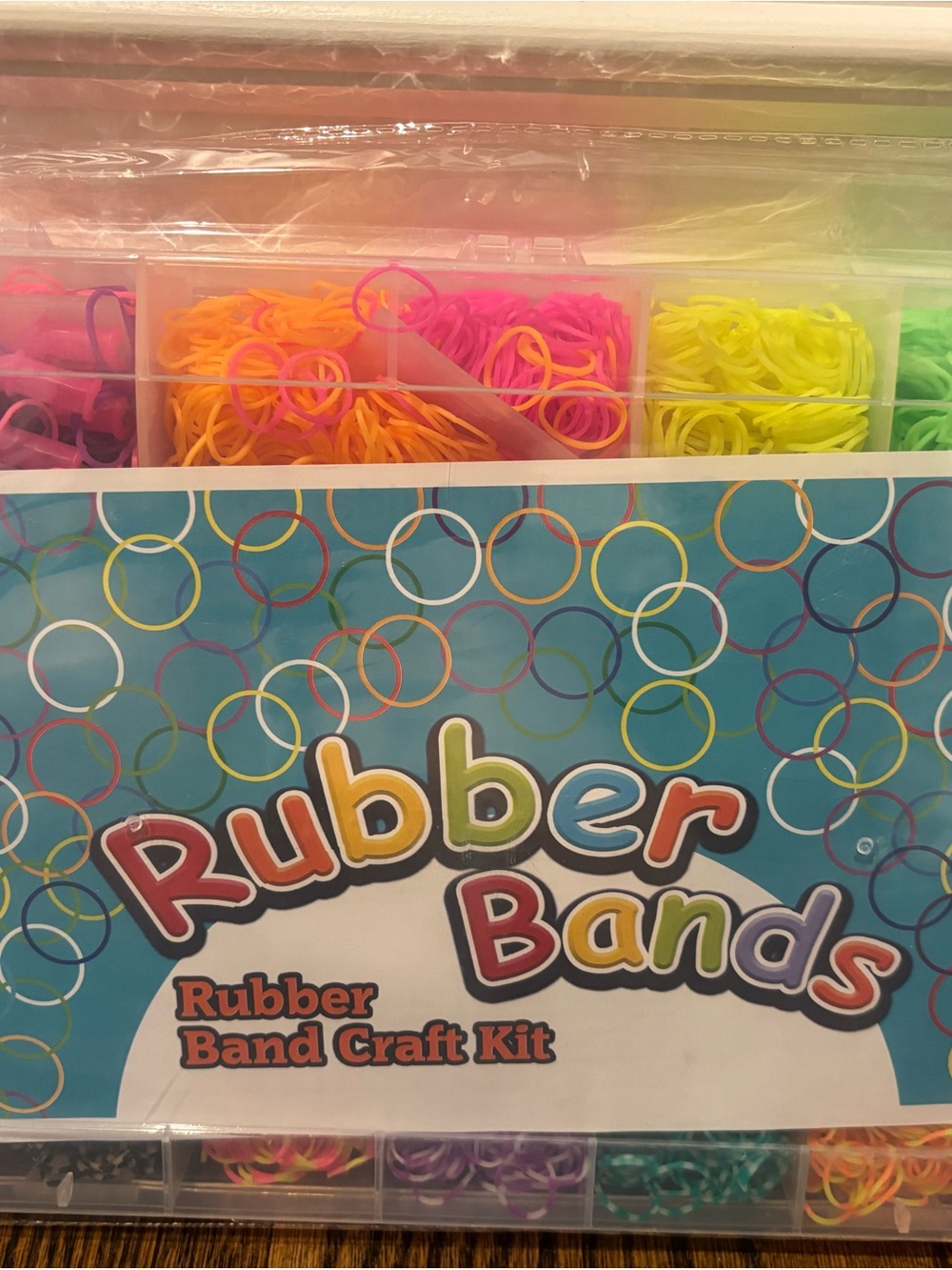 Rubber Band Craft Kit - Neon Yellow, Pink, Orange, Green